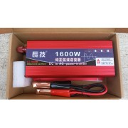 Инвертор (преобразователь) 12V-220V 1600W (Чистый синус)